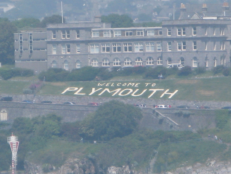 A l'approche de Plymouth